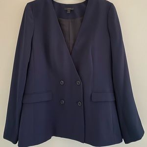 J. CREW Size 12 French Girl Blazer in Navy (H6285)